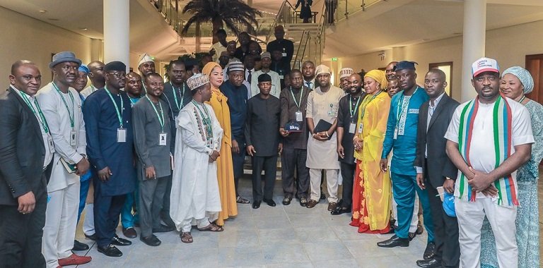 Vice President Yemi Osinbajo met with young APC aspirants in Abuja