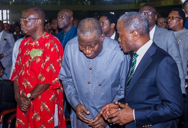 Vice President Yemi Osinbajo, SAN, attends the dedication of Dunamis Glory Dome at The Lord's Garden of the Dunamis International Gospel Centre, Abuja. PHOTO/Novo Isioro