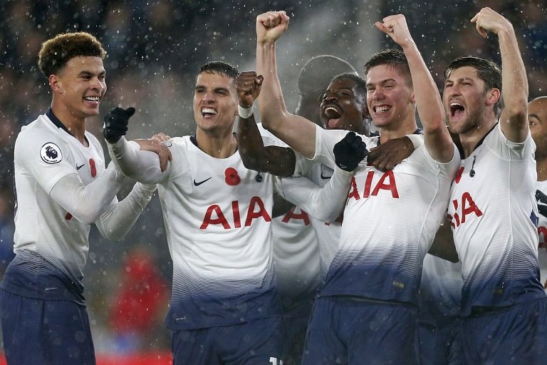 Juan Foyth scored his first Tottenham goal against Crystal Palace in London thriller