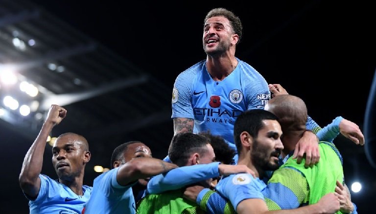 Manchester City beat Manchester United 3-1 at the Etihad Stadium