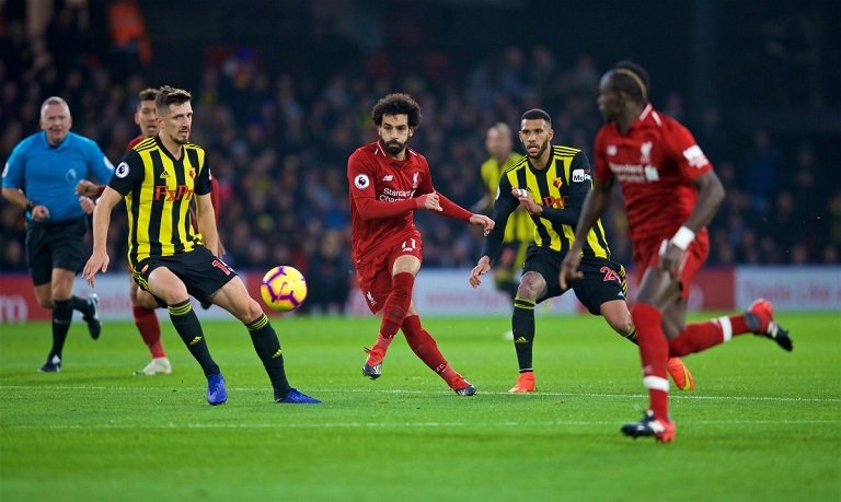 Mohamed Salah inspired 10-man Liverpool to victory against Watford