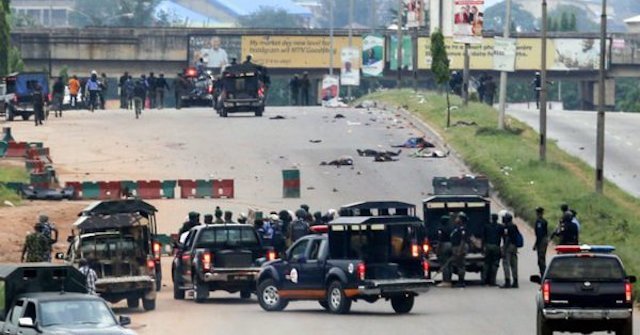 Police barricade Anambra State House of Assembly following an attempt to impeach Speaker, Mrs Rita Nmaduagwu