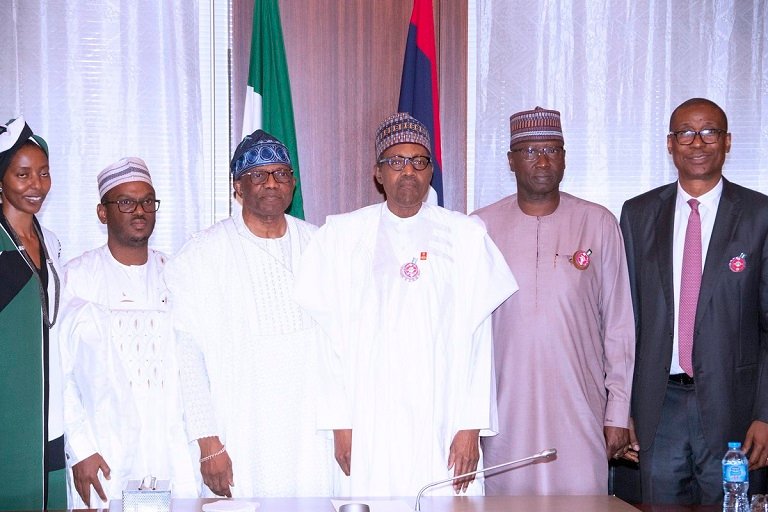President Muhammadu Buhari met with a delegation from LADOL led by its chairman Mr Oladipo Jadesimi