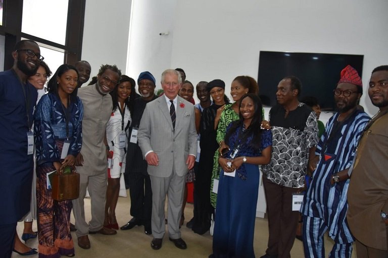 Prince Charles met with artists and entertainers during his royal visit #RoyalVisitNigeria