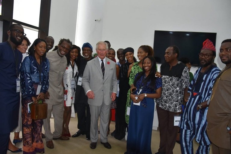 Prince Charles met with artists and entertainers during his royal visit #RoyalVisitNigeria