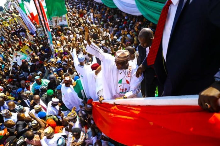 Election: Atiku, PDP leaders storm INEC office in protest of results
