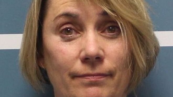 Margaret Gieszinger was arrested after video of the incident emerged on Reddit