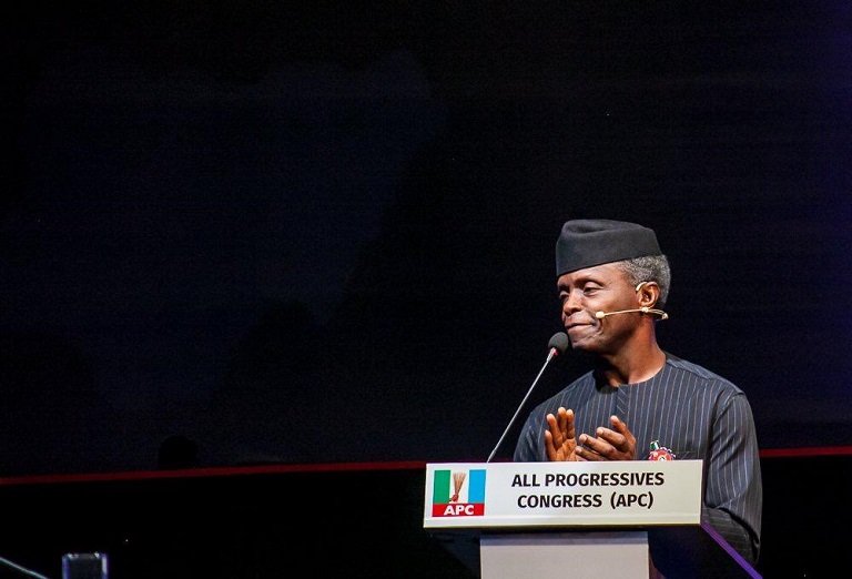 Vice President Yemi Osinbajo at the #2019Debate conducted by NEDG/BON at the Transcorp Hotel in Abuja on 14 December 2018
