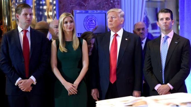 Trump and his three eldest children Donald Jr, Ivanka and Eric are accused of using it for private and political gain