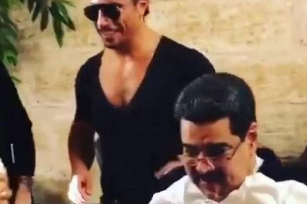 Gokce posted pictures of himself with President Maduro in his Istanbul restaurant last year