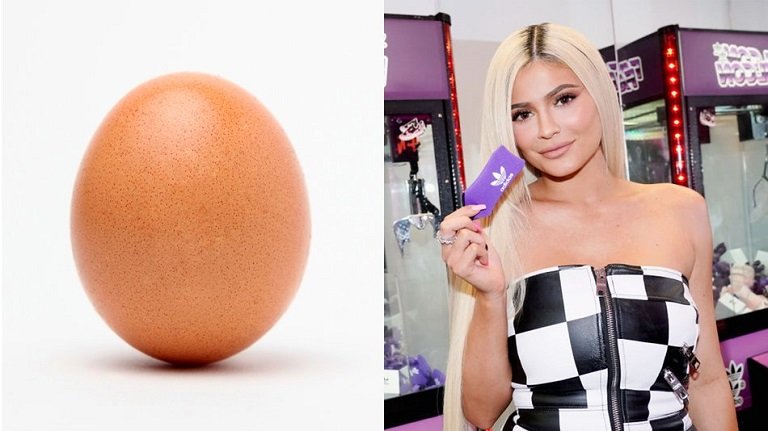 The picture of an egg has beat Kylie Jenner's birth announcement as the most liked picture on Instagram