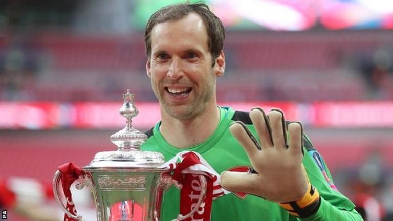 Petr Cech won five FA Cup - four with Chelsea and once at Arsenal