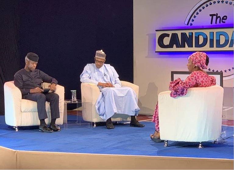 President Muhammadu Buhari and Vice President Yemi Osinbajo at The Candidates