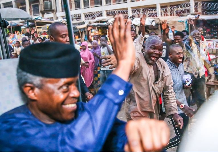 Prof Yemi Osinbajo's street credibility continues to soar as he takes Family Chats to the people