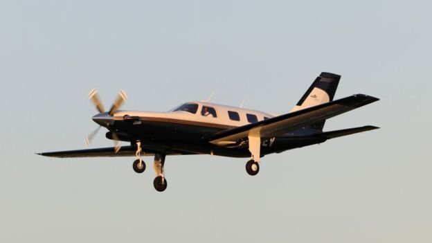 The Piper Malibu plane is reported to have lost contact near the Casquets lighthouse.