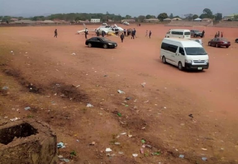 The chopper crash landed in Kabba, Kogi State