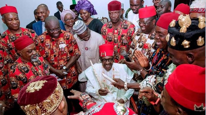 President Muhammadu Buhari in Ebonyi state assures Igbos that he will fulfill promise