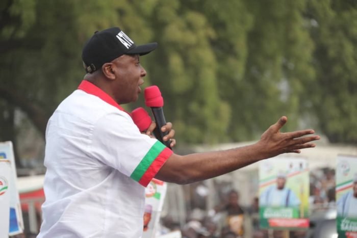 Senator Bukola Saraki campaigning in Ilorin, Kwara State