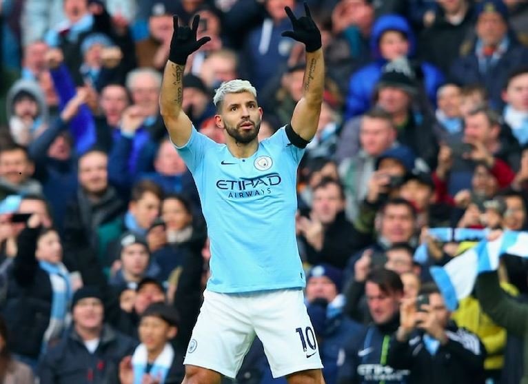 Sergio Aguero scored a hat-trick as Manchester City beat Chelsea 6-0