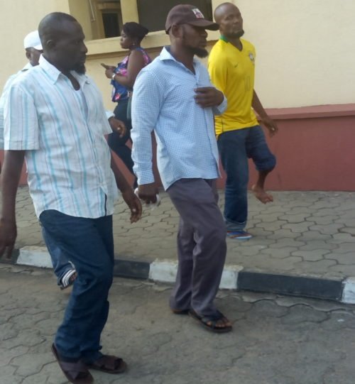Some NURTW members at the court premises