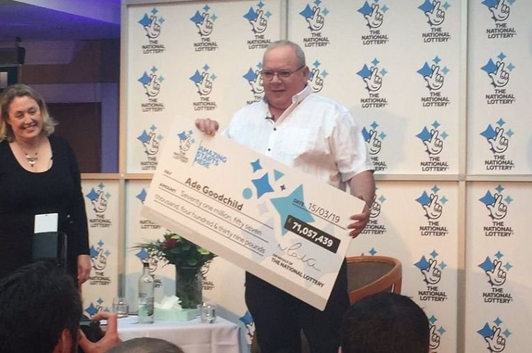 Ade Goodchild won £71m EuroMillions jackpot
