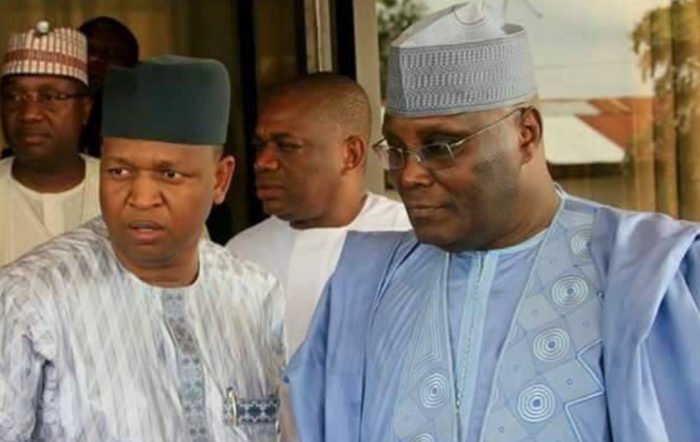 Atiku Abubakar and his son in-law, Babalele Abdullahi