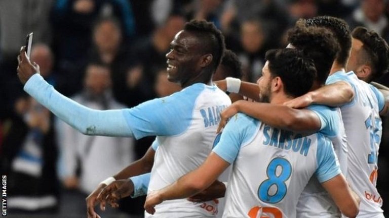 Mario Balotelli posted a video on Instagram after scoring for Marseille
