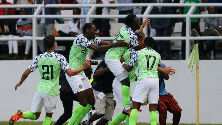 Moses Simon scored a late goal as Nigeria beat Seychelles 3-1