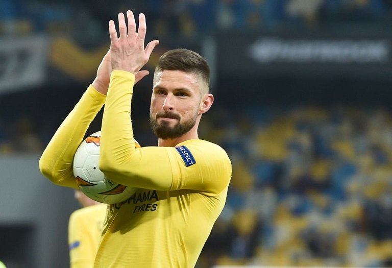 Olivier Giroud has been involved in 10 goals in Europe this season