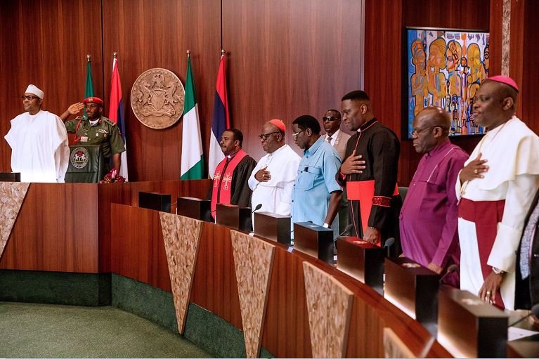 President Muhammadu Buhari hosted the Christian Association of Nigeria, CAN, in Abuja