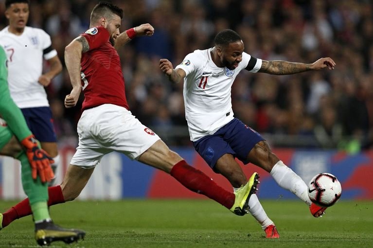 Raheem Sterling is the first England player to score a hat-trick at Wembley since Jermain Defoe in September 2010