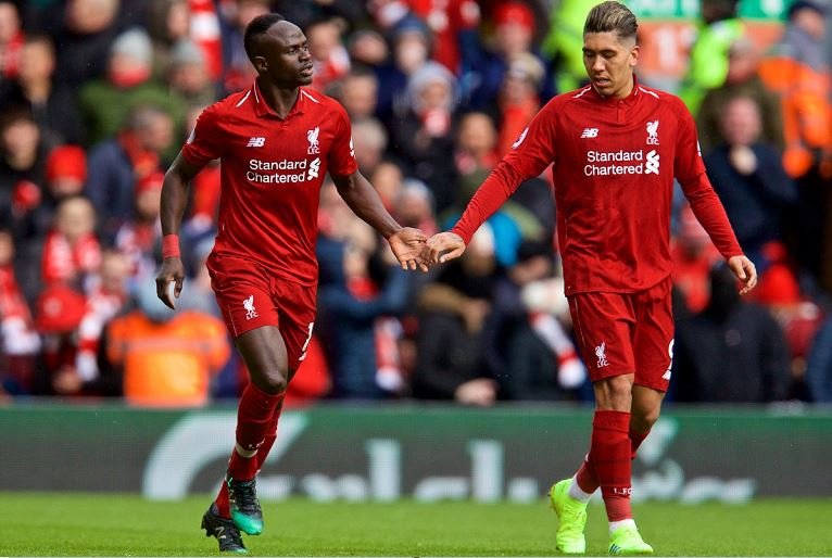 Roberto Firmino and Sadio Mane both scored twice as Liverpool beat Burnley 4-1