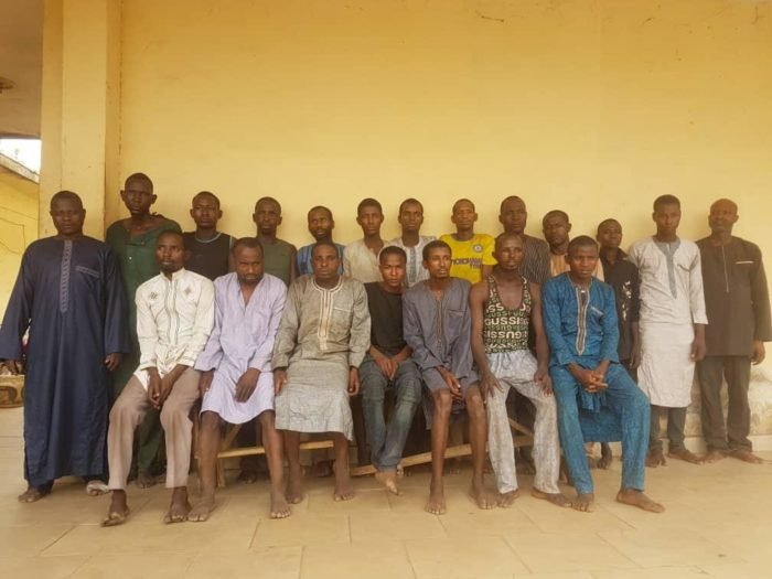 Nigeria Police Operation Puff Adder arrested 18 kidnappers along with their spiritual father