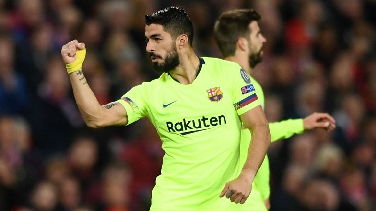 Barcelona striker Luis Suarez