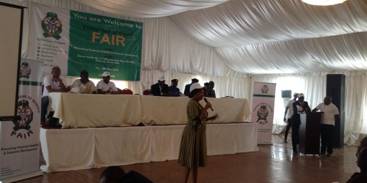 Mrs. Elizabeth Kwaghe of the Currency Operations Department of CBN