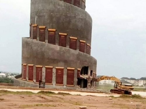 Governor Emeka Ihedioha has begun the demolition of Akachi tower