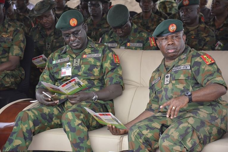 Lt Gen Tukur Buratai at the laying ceremony for the construction of Army Command Estate and Headquarters Directorate of Legal Services