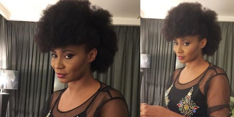 Nollywood actress Nse Ikpe-Etim is self isolating after arriving Nigeria from the UK