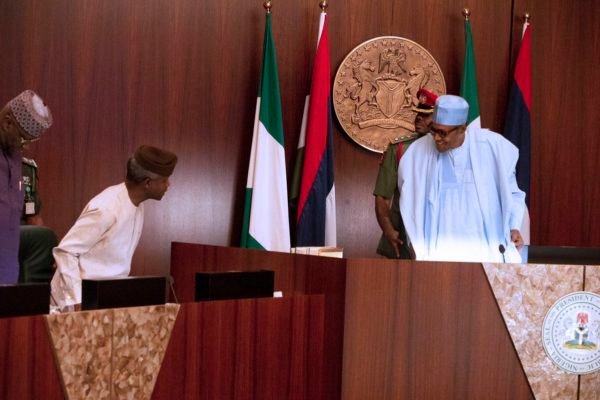 President Buhari and Vice President Yemi Osinbajo