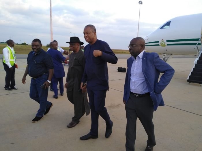 Presidential envoy by Foreign Minister Geoffrey Onyema arrive Malawi