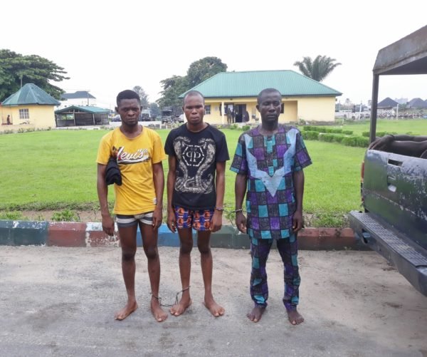 The kidnappers arrested by the Nigerian Army in Port Harcourt, Rivers State