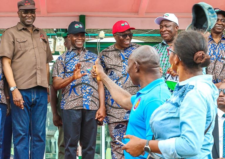 Vice President Yemi Osinbajo attends 2019 May Day Parade at Eagle Square, Abuja on 1 May 2019