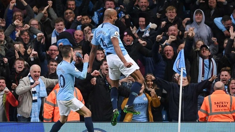 Kompany wonderstrike enough to put City back on top