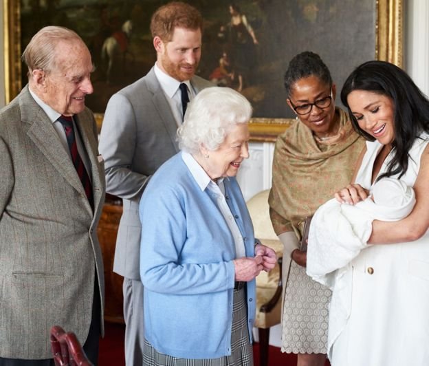 Royal baby Archie introduced his great grand mother