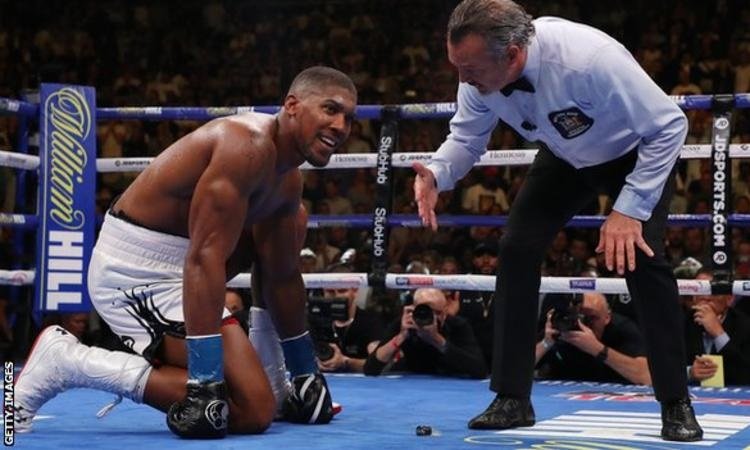 Anthony Joshua suffered the first defeat of his professional career in the United States