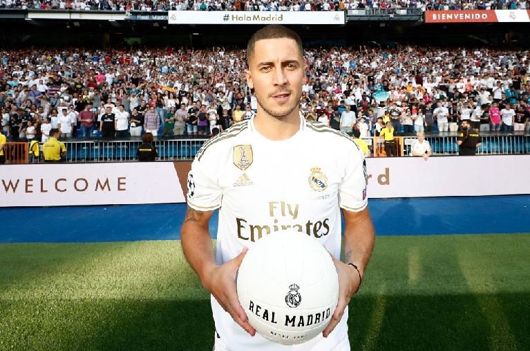Eden Hazard unveiled at Real Madrid