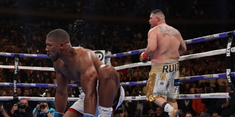 Anthony Joshua was defeated by Andy Ruiz Jnr in his first fight on US soil
