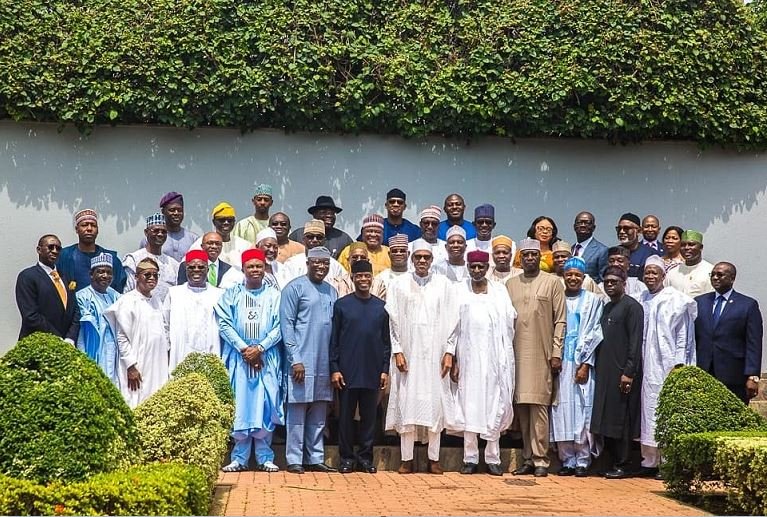 President Muhammadu Buhari, Vice President Yemi Osinbajo and state governors