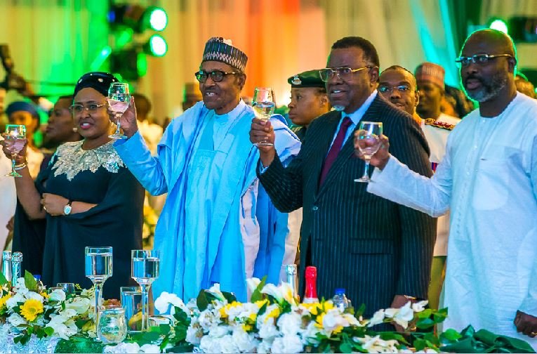 President Muhammadu Buhari hosted other foreign leaders during the June 12 Democracy Day dinner gala