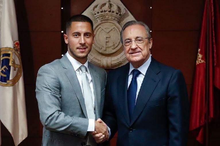 Real Madrid have unveiled Eden Hazard after he completed his medical
